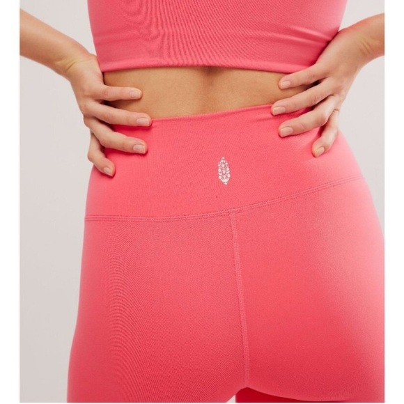 Free People movement Never Better Leggings electric sunset pink large NWOT Sz L - Picture 6 of 11